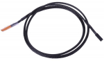 Phobya temperature sensor single 80 cm - black sleeved