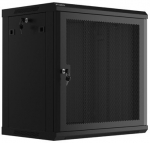 Lanberg Hanging cabinet 19 inches 12U 600x450 perforated doors (flat pack) black