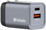 Verbatim GNC-35 GaN Charger 2 Port 35W USB AC EUUKUS