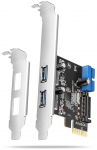 Axagon PCEU-232RS PCIe USB Controller Card 4 Ports