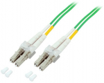 Duplex Jumper LC-LC 50/125&micro;, OM5, LSZH, lime green, 2mm, 3m