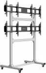 Onkron FSPRO2L22-S floor mobile TV/video stand, silver