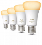 Philips Hue WA 810 A60 4P EU | E27 | 6 W | Warm to cool white light | Bluetooth and Zigbee