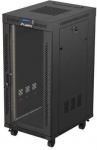 Lanberg Standing 19" 24U Rack Installation Cabinet 600&times;800 Black with Glass Door and LCD (Flat Pack) V2