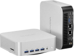 GEEKOM A7 MAX Mini PC, AMD Ryzen 9 7940HS, Radeon 780M, 16GB, 1TB SSD, Windows 11 Pro, silver
