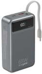 Gembird PB20-PD65-LCD-01 fast charging power bank, 65W