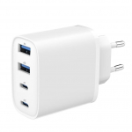 Gembird Universal charger GaN 40W LCD 3xUSB-C 1xUSB-A white