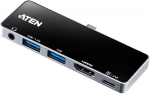 ATEN UH3238-AT USB-C Travel Dock with Power Pass-Through