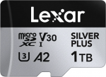 Lexar Memory card microSD 1TB C10 A2 U3 V30 205/150MB/s Silver Plus