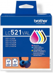 Patrone Brother LC-521VAL Farbtintenset