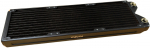 Phobya R27-S360 360mm radiator, 18 FPI, copper fins, 2x G1/4 inch ports, black