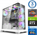 INTOP AQUA Ryzen 5 7500X3D 16GB DDR5 1TB SSD M.2 NVME+2TB RTX5050 8GB WIN11