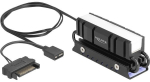 Delock M.2 heatsink for SSD 2280 (black, with RGB LED)