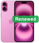 Apple Renewed Grade C | iPhone 16 Plus | Pink | 6.7 " | 128 GB | 5G
