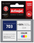 Activejet AH-703CR Ink (replacement for HP 703 CD888AE; Premium; 21 ml; colour)