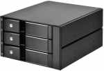 SilverStone SST-FS303-12G external 3.5-inch 3-bay drive enclosure, black