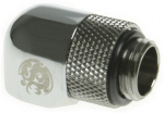 Bitspower Adapter 90 Grad G1/4 Zoll AG auf G1/4 Zoll IG - drehbar, silber gl&auml;nzend
