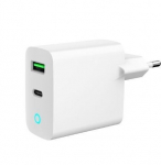 GEMBIRD 2-port 20W USB fast charger LED