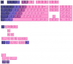 Glorious GPBT Gradient Keycaps ANSI Nebula