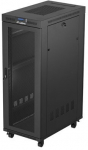 Rack cabinet 19" 32U 600x1000 black perforated doo