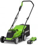 33 cm cordless mower Greenworks GD24LM33K4 - 2516107UB - charger + 4Ah battery kit