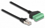 Delock RJ45 Kabel Cat.6 Stecker zu Terminalblock Adapter 30 cm 2-teilig