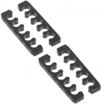 Alphacool Eiskamm X5 Flat - 3mm black - 4 pcs