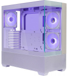 Cooler Master Elite 690 White (white/wood, Tempered Glass x 2)