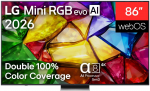 LG 86MRGB87B3B 86" 4K evo AI Mini RGB Smart TV Black
