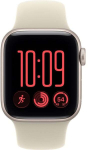 Apple Watch SE 3 (Silver, 40 mm, Sport Band Sand S/M, Cellular)