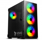 SAVIO PC Case Prime X1 ARGB Glass Black