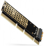 AXAGON PCEM2-1U PCI-E 3.0 16x - M.2 SSD NVMe, 80mm SSD, low profile 1U