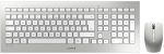 CHERRY DW 8000 Keyboard and Mouse Set - Silver/White