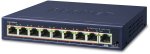 Planet 8-Port 10/100/1000T 802.3at PoE + 1-Port Gigabit Desktop Switch