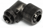 13/10mm (10x1,5mm) compression fitting 90? revolvable outer thread 1/4 - compact - black nickel