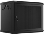 Lanberg Hanging cabinet 19 inches 9U 600x450 perforated doors (flat pack) black