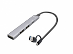 D I-TEC USB-A/USB-C 4 PORT HUB