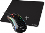 Glorious Model D Gaming Mouse - Black, Glossy + XL Mousepad