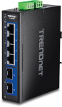 TRENDnet 6-Port Industrial 2.5G DIN-Rail Switch with 10G SFP