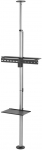 Equip Bodenstandhalter 37"-70" 1TFT 40kg 1Ablage schwarz lite Retail
