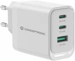 CONCEPTRONIC Ladeger&auml;t 3Port GaN 2xUSB-C1xA 65WPD3.0PPS ws