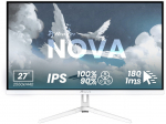 Arozzi Nova 27" IPS 180Hz QHD Gaming Monitor - White