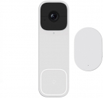 Bevielis i&scaron;manusis Wi-Fi durų skambutis su vaizdo kamera 3MP, baltas, TUYA / Smart Life