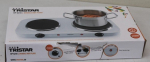 SALE OUT. Tristar KP-6245 Hot plate, 2 thermostats, 2 burners, 5 adjustable settings, Heat resisting housing, 1500W&1100