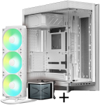 TRYX LUCA L70 Midi Tower - White + PANORAMA SE ARGB 360 3D AMOLED 360mm
