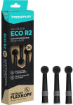 happybrush ECO R2 Allblack (black) Replacement Brush Heads