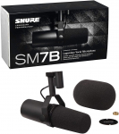 Shure SM7B Studio Vocal Microphone with XLR - Cardioid