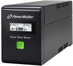 PowerWalker VI 800 SW, 800VA/480W, 162 - 290V AC, USB, RJ-11, RJ-45, ViewPower