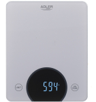 Adler Kitchen Scale AD 3173s, 10 kg, 1 g, LED, Grey