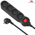 Maclean Power strip 1,4m MCE180 2300W black